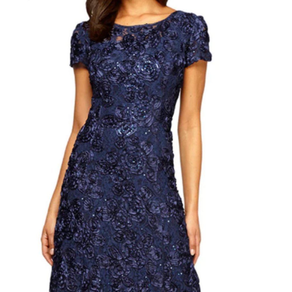 Alex Evenings Blue Dress